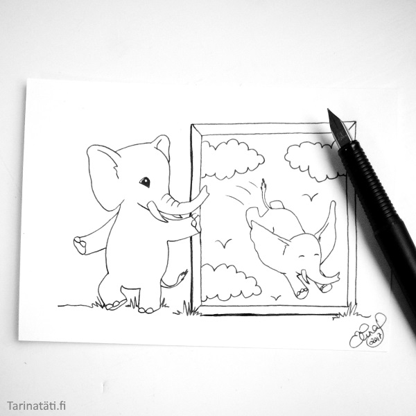 Character Strengths in Ink With Animals