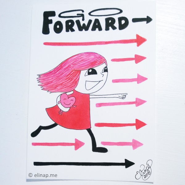 Daily Doodling – Go FORWARD