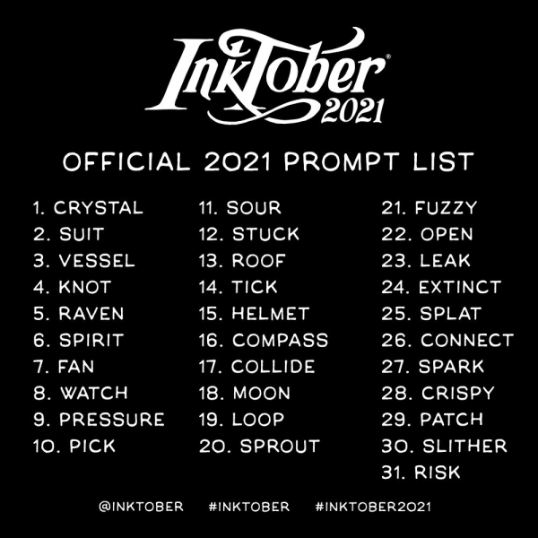 #Inktober2021 Notes