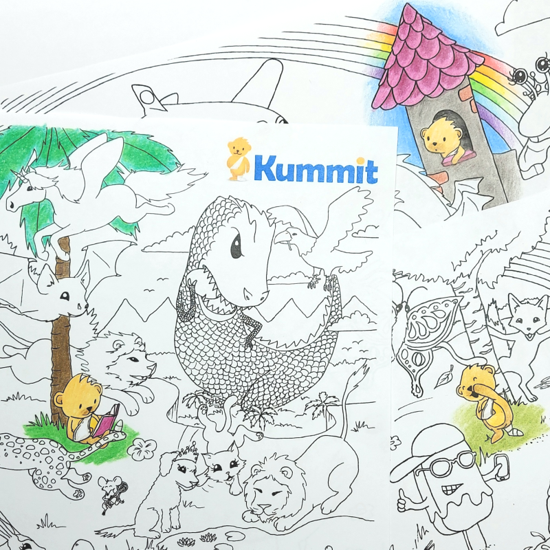 Coloring pictures for Kummit ry