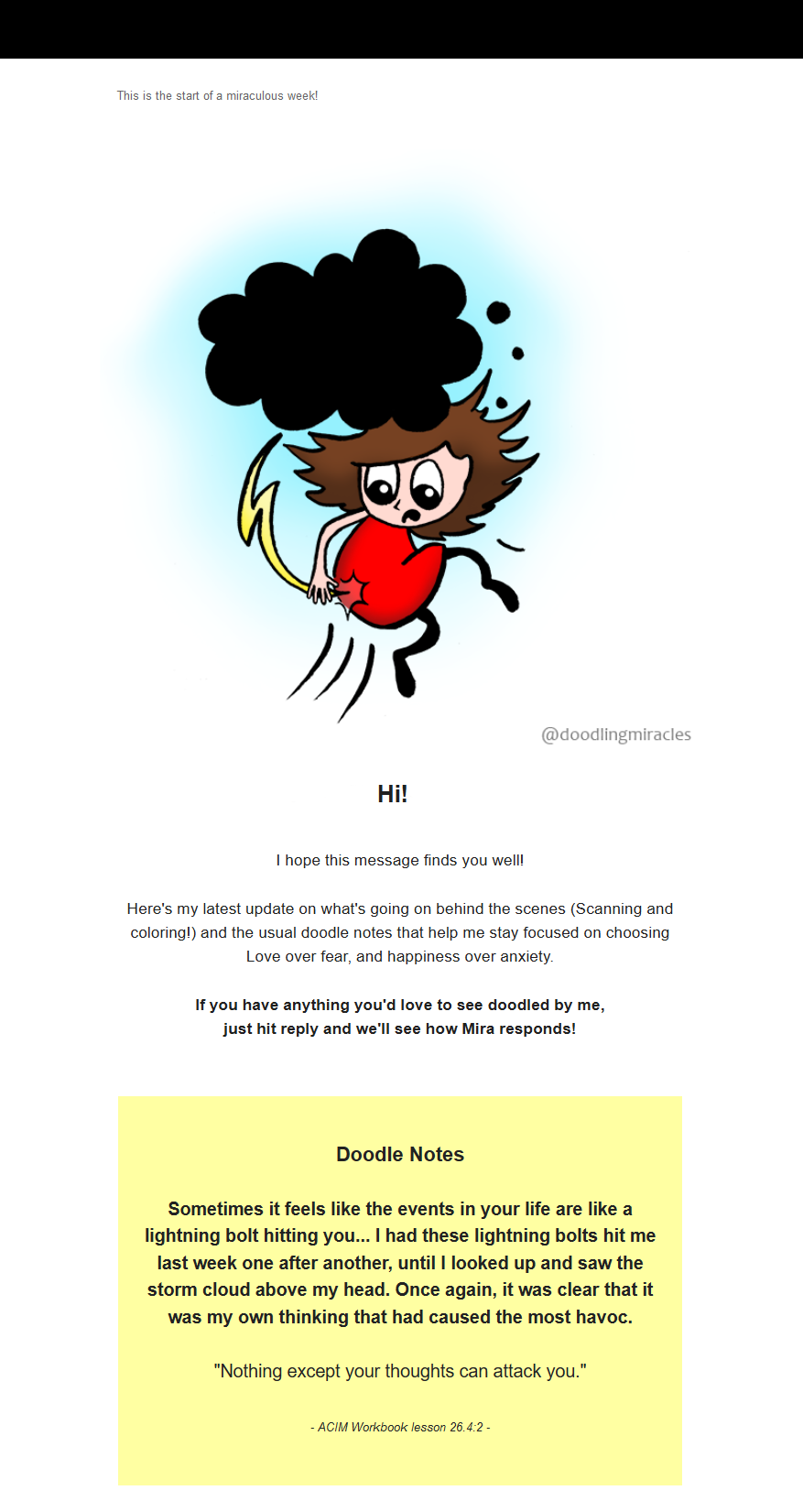 Mira(cle)Mondays Newsletter teaser Mira(cle)Mondays Newsletter teaser