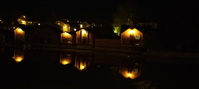 Old Town Porvoo, Finland Old Town Porvoo, Finland, at night